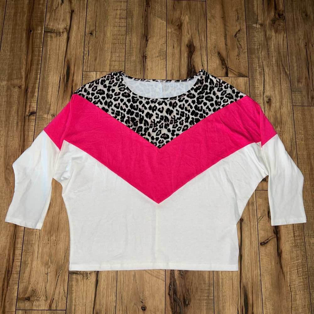 pink and cheetah print top